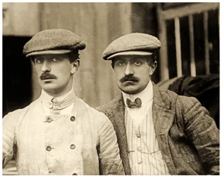 Portret van de gebroeders Voisin, Parijs, Frankrijk. 1906